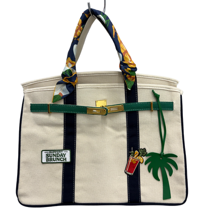 Custom Boatkin bag with Sunday Brunch  iron on patch