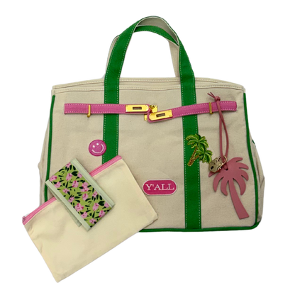 Custom Boatkin Bag  with iron on patches