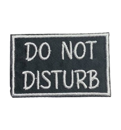 Do Not Disturb iron-on patch