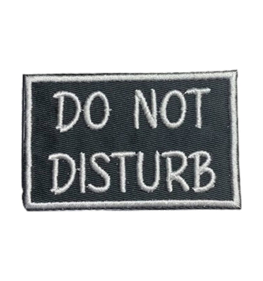 Do Not Disturb iron-on patch