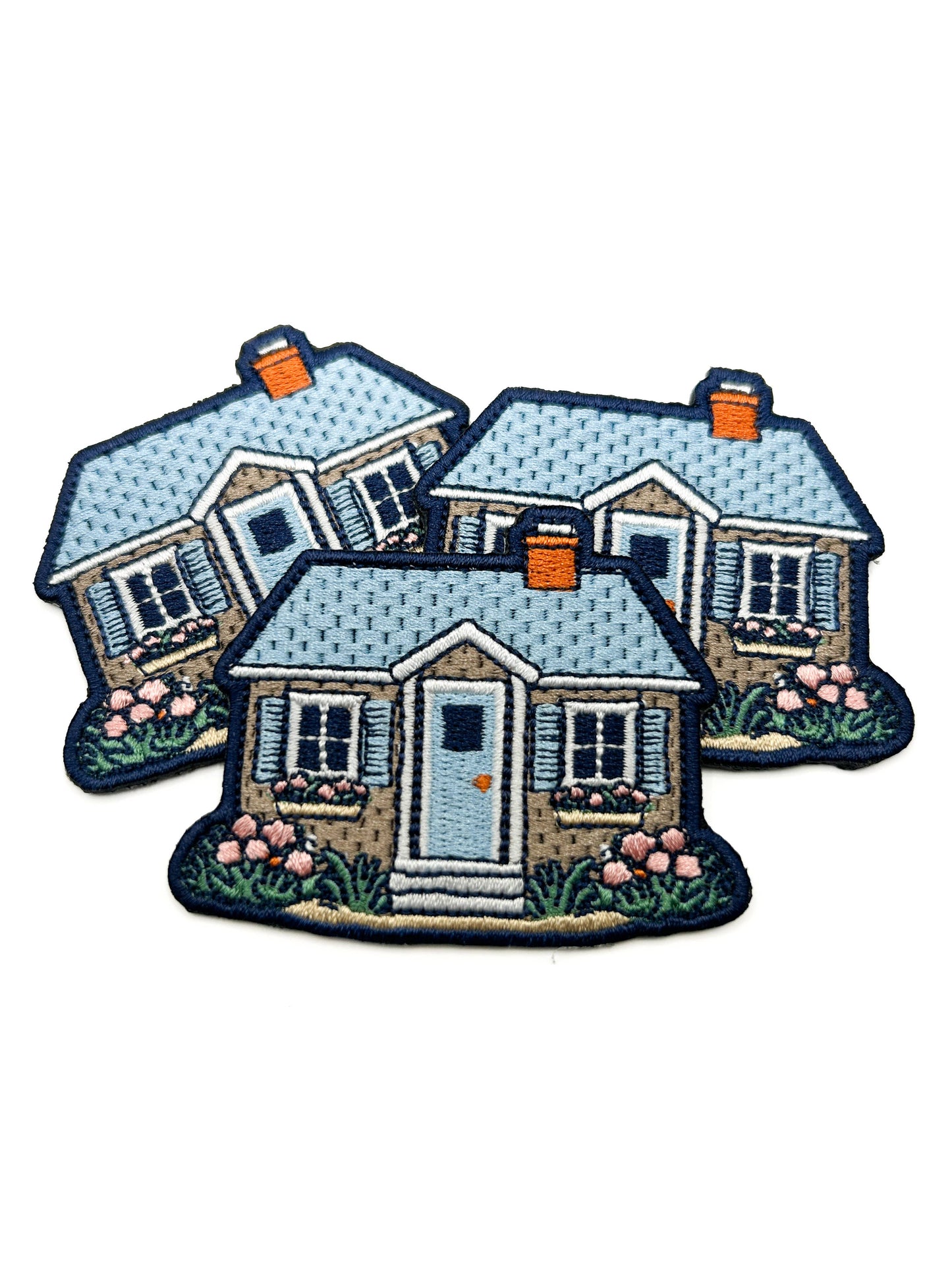 Cottage House Iron On Patch