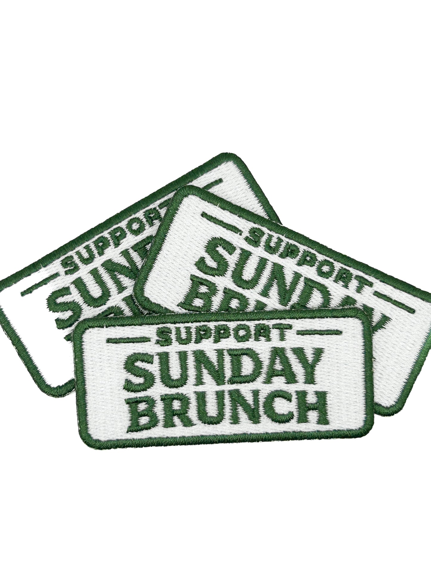 Support Sunday Brunch Iron On Patch