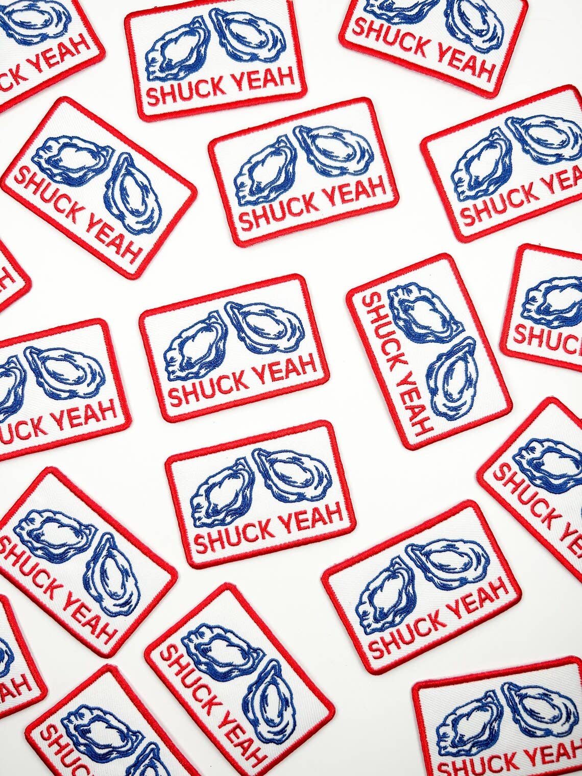 Shuck Yeah Iron On Patch — Oyster Design
