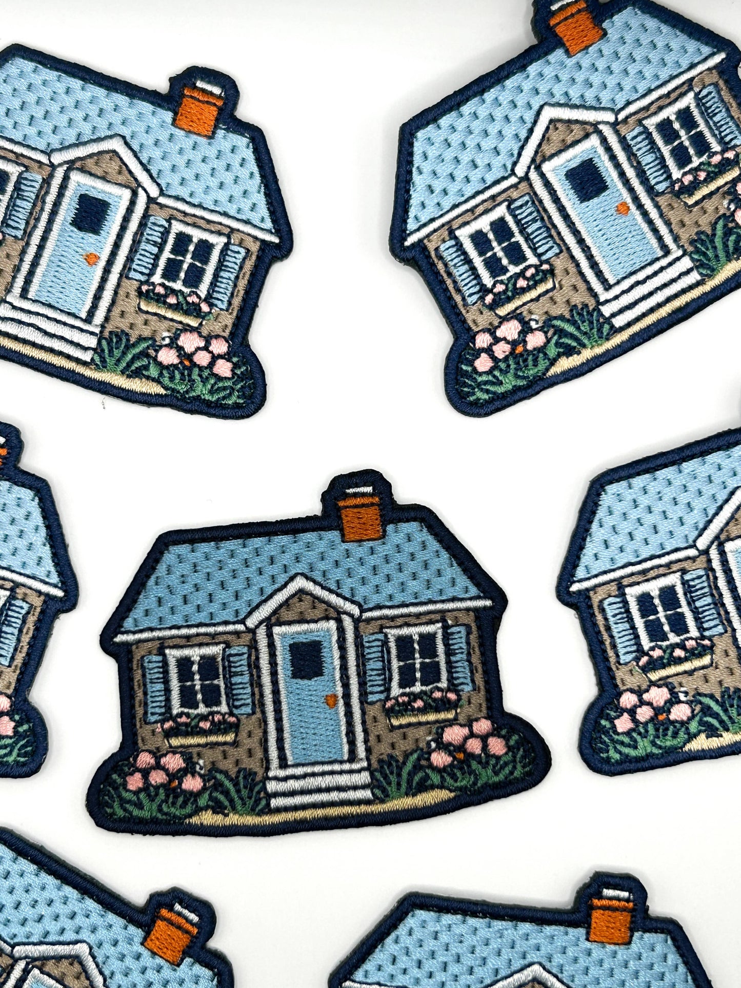 Cottage House Iron On Patch