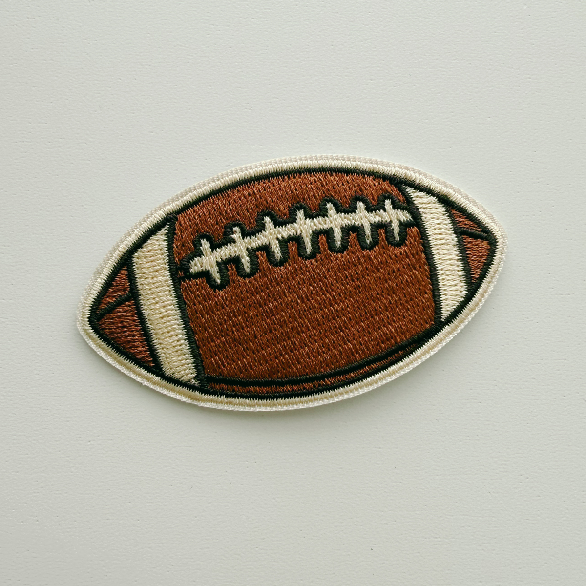 Football iron-on patch for tote bags