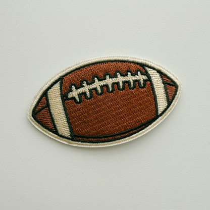 Football iron-on patch for tote bags