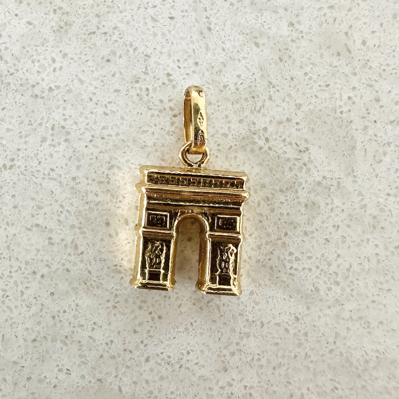 gold charm-18K-L'arc de Triomphe