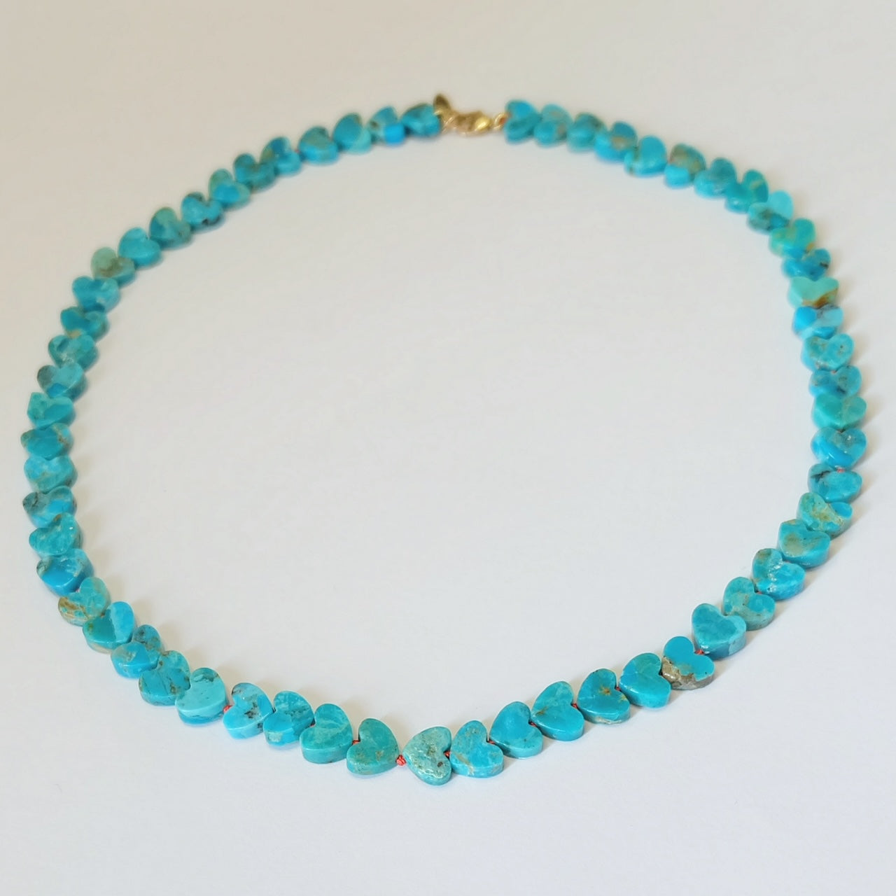 heart necklace-kingman turquoise necklace