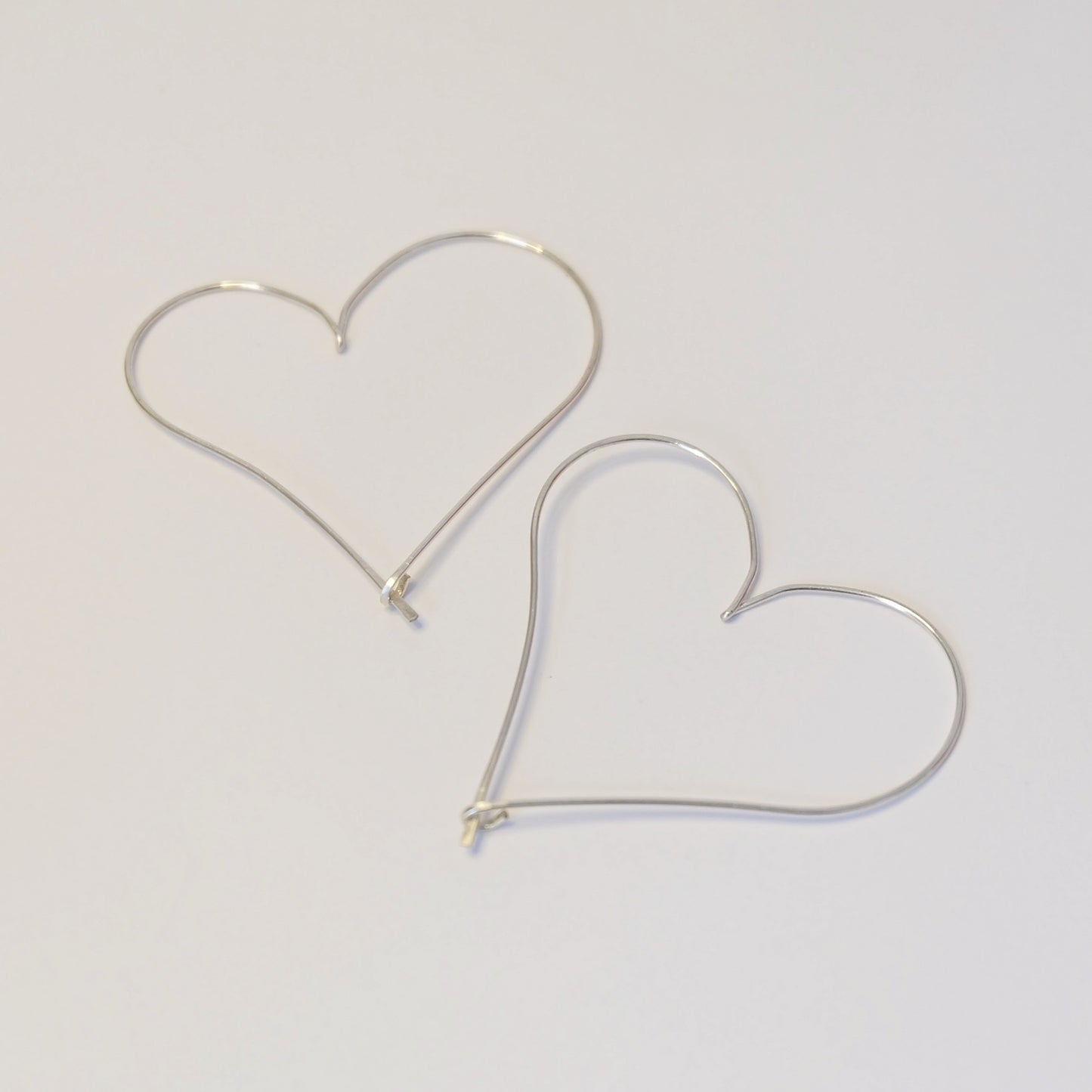 heart wire earrings