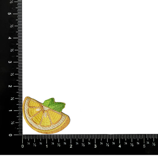 Lemon slice patch, 2 x 1.5 inches