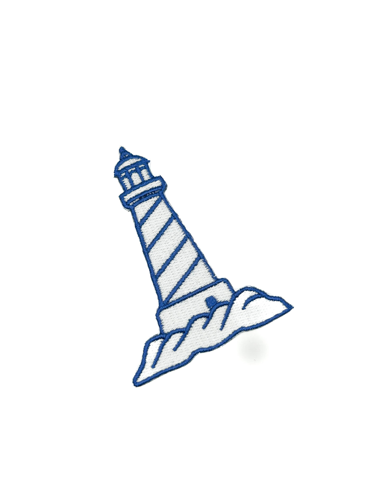 Lighthouse embroidered iron-on patch, view 2