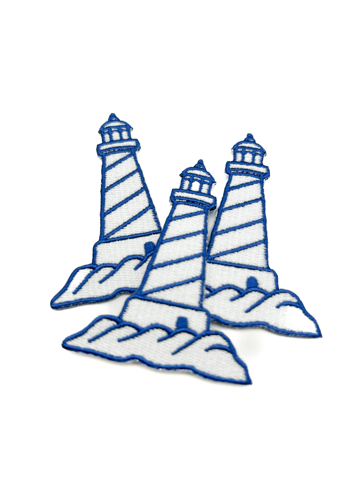 Lighthouse embroidered iron-on patch, view 5