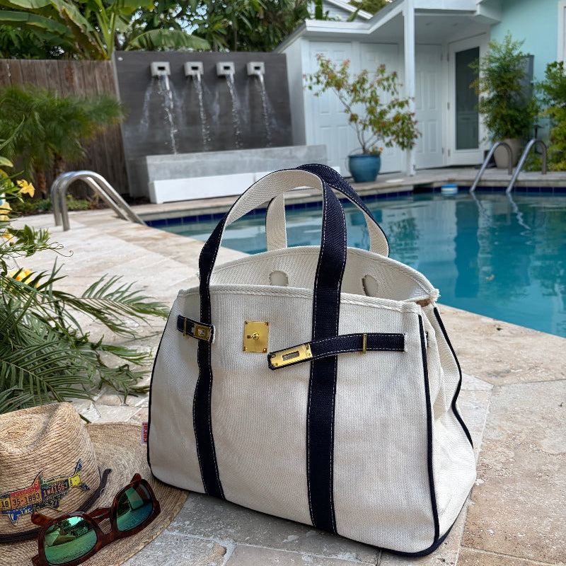 Boatkin Bag | Structured Canvas Tote in 14 Colors – Coral Strands