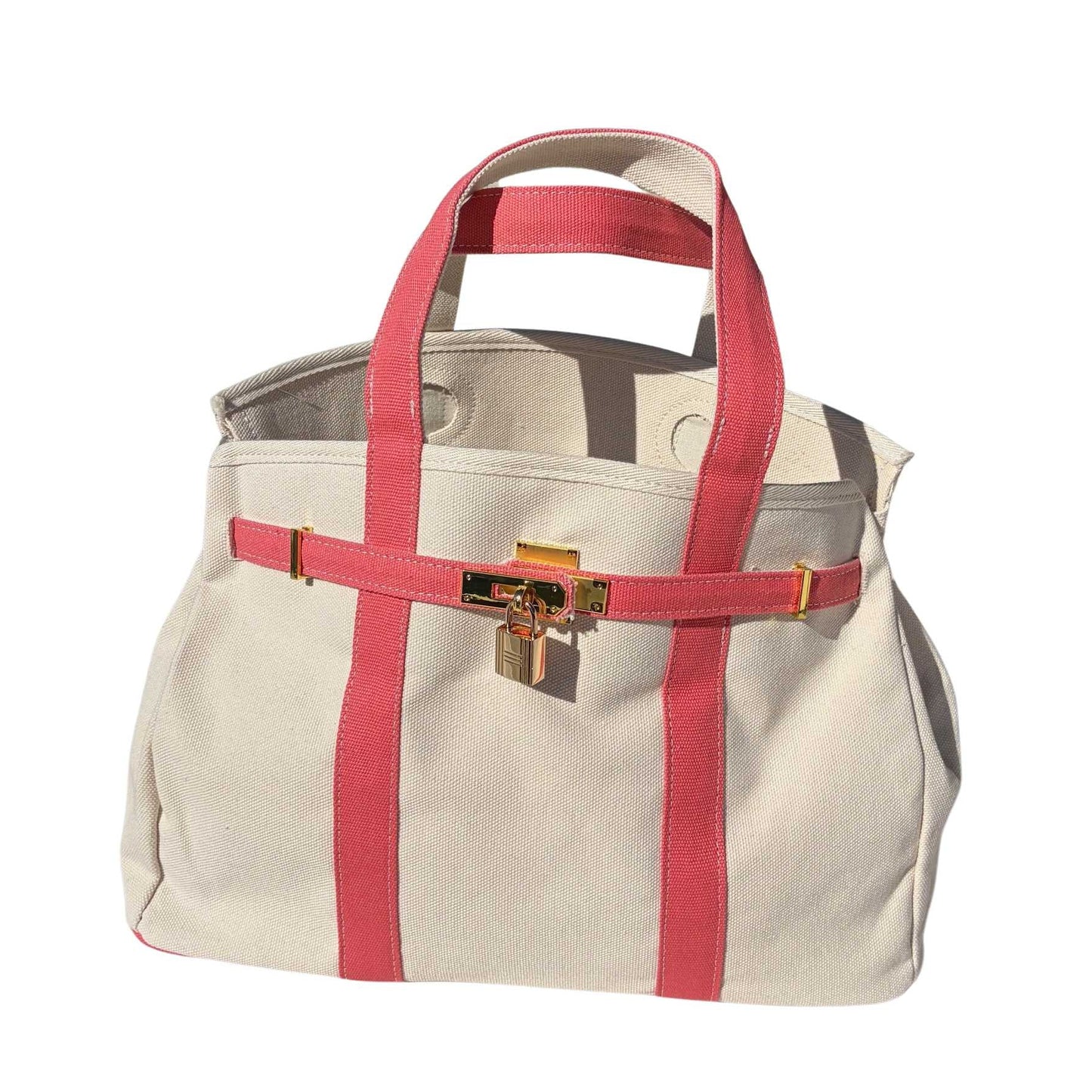 Pink Boatkin bag open 