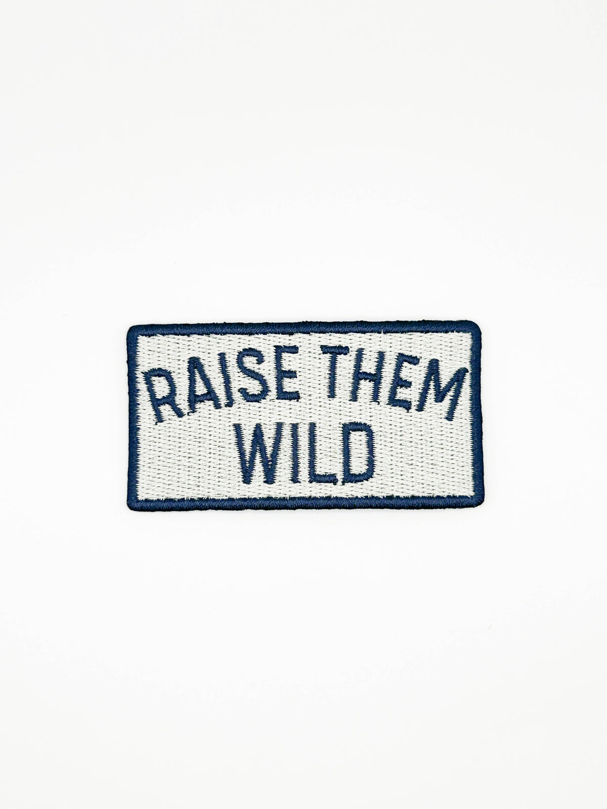 Raise Them Wild embroidered iron-on patch, view 2