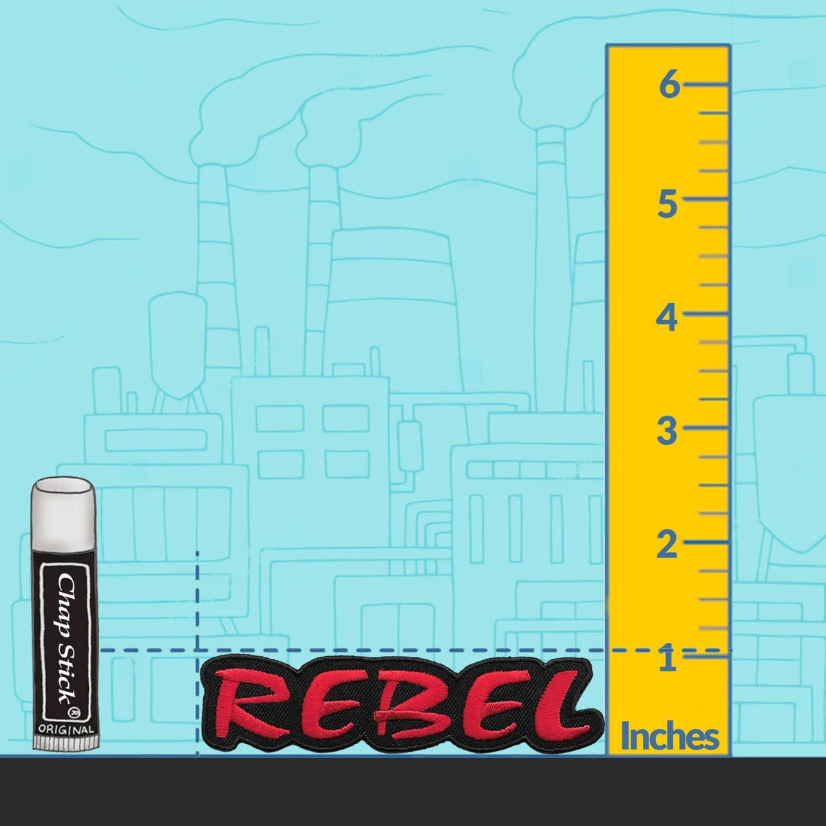 Rebel Iron On Patch