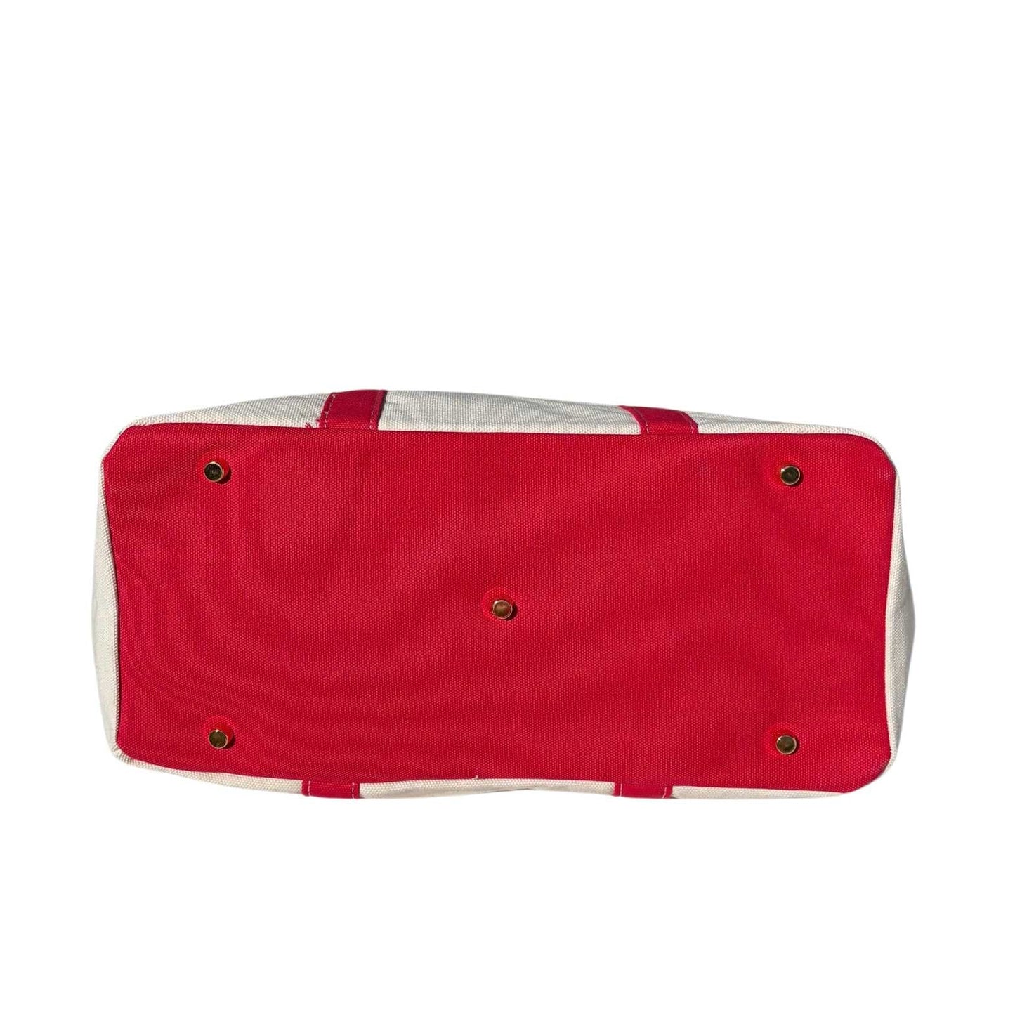 Red Boatkin bottom with gold feet