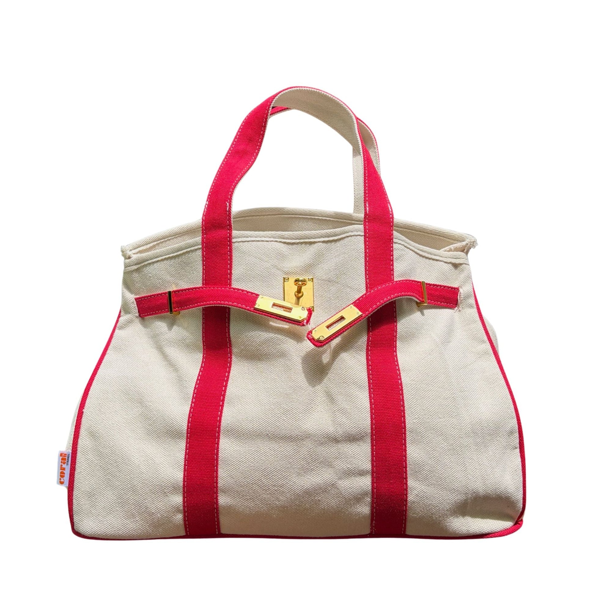 Red Boatkin tote bag open 