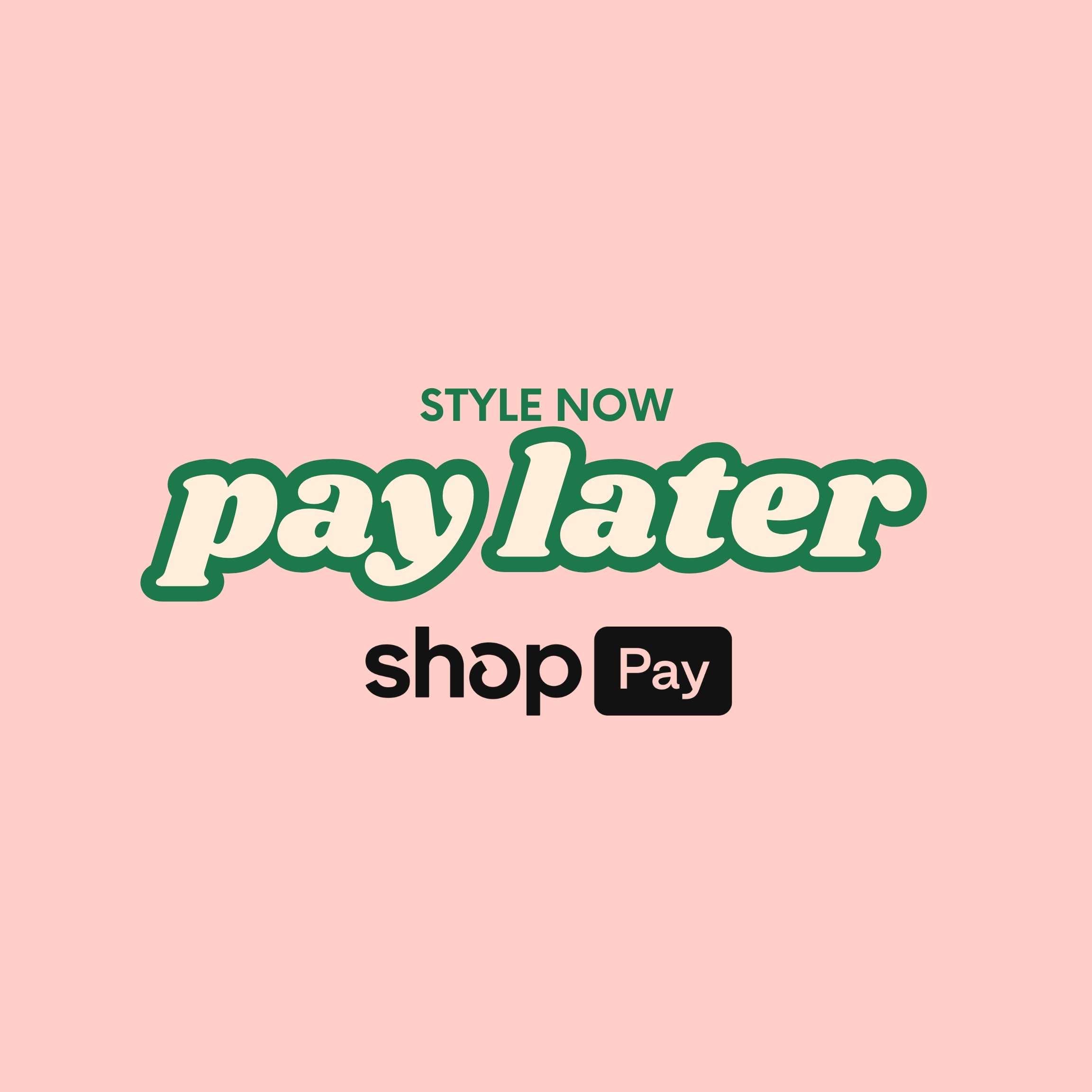 Coral Strands offers a flexible "Style Now, Pay Later" payment option through Shopify Shop Pay for customer convenience.