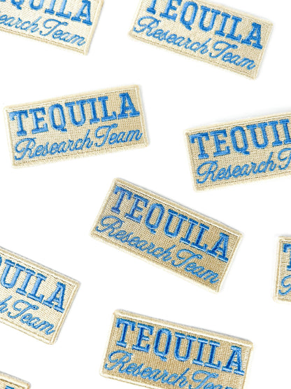 Tequila Research Team embroidered iron-on patch, view 4