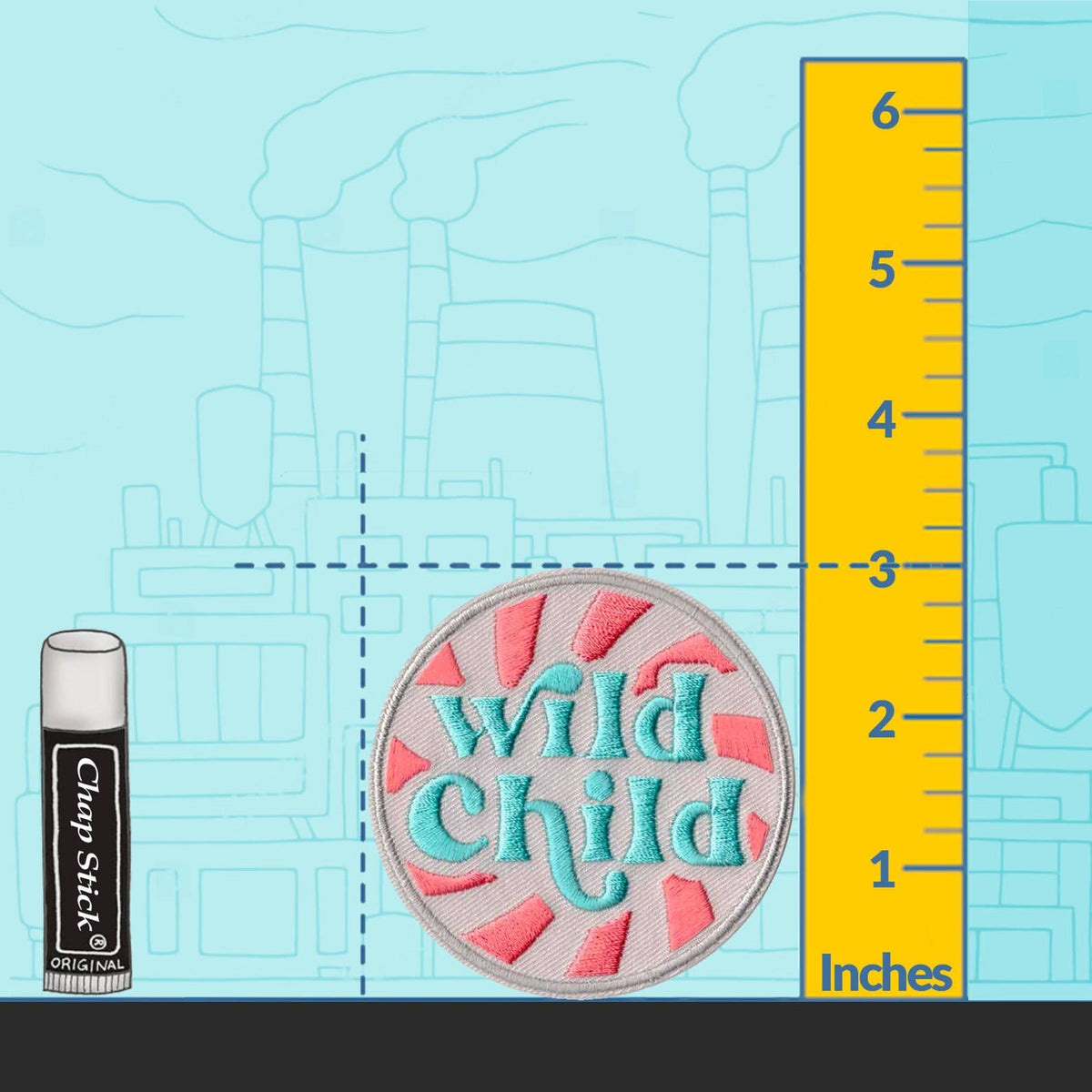 Wild Child iron-on patch, view 2
