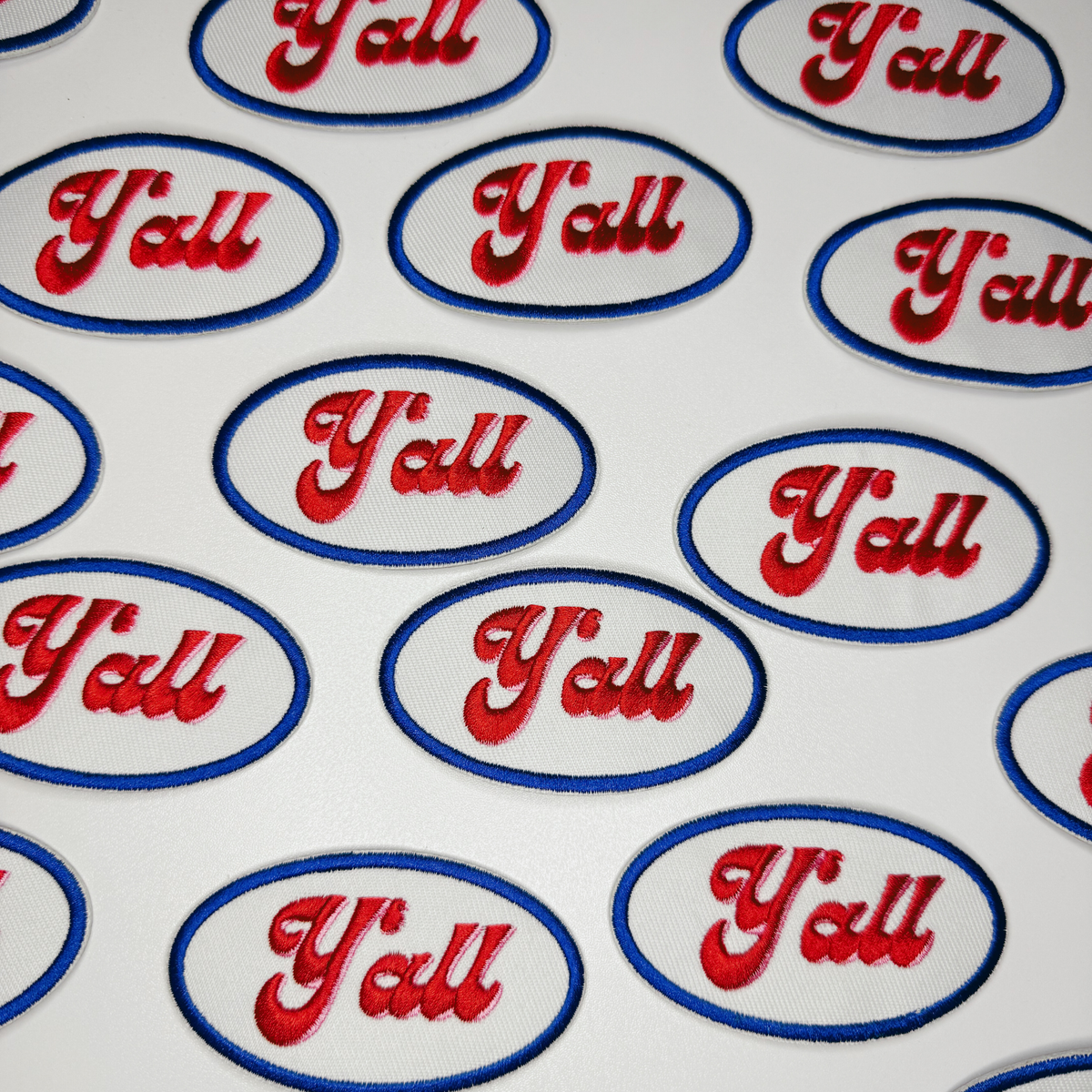Y'all embroidered iron-on patch, view 5