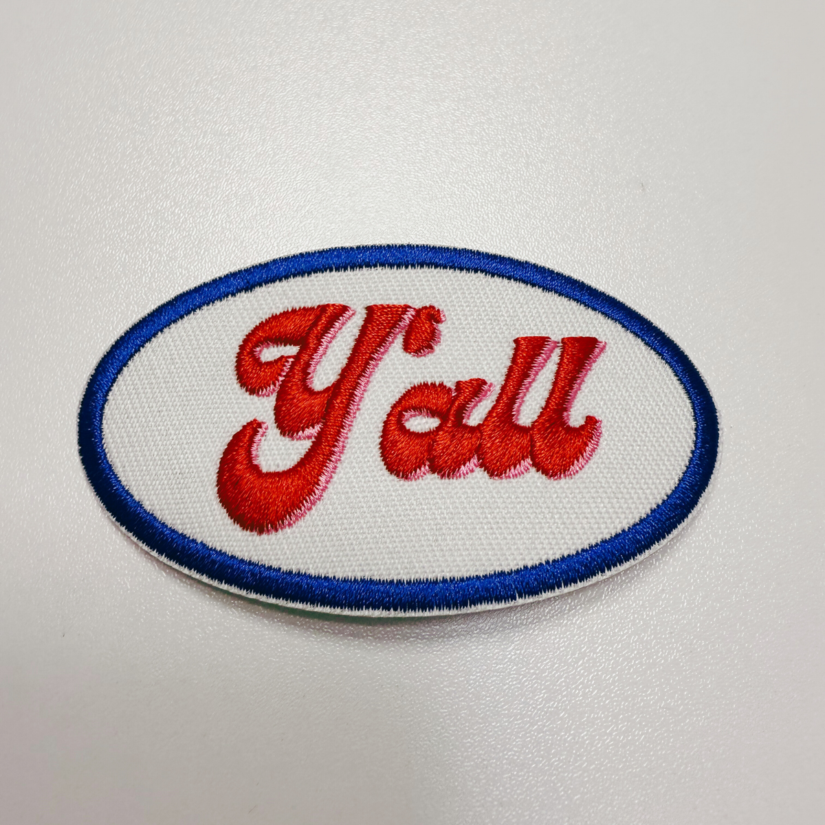 Y'all embroidered iron-on patch, view 6